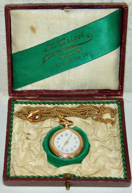 Damen - Taschenuhr Dürrstein Gold