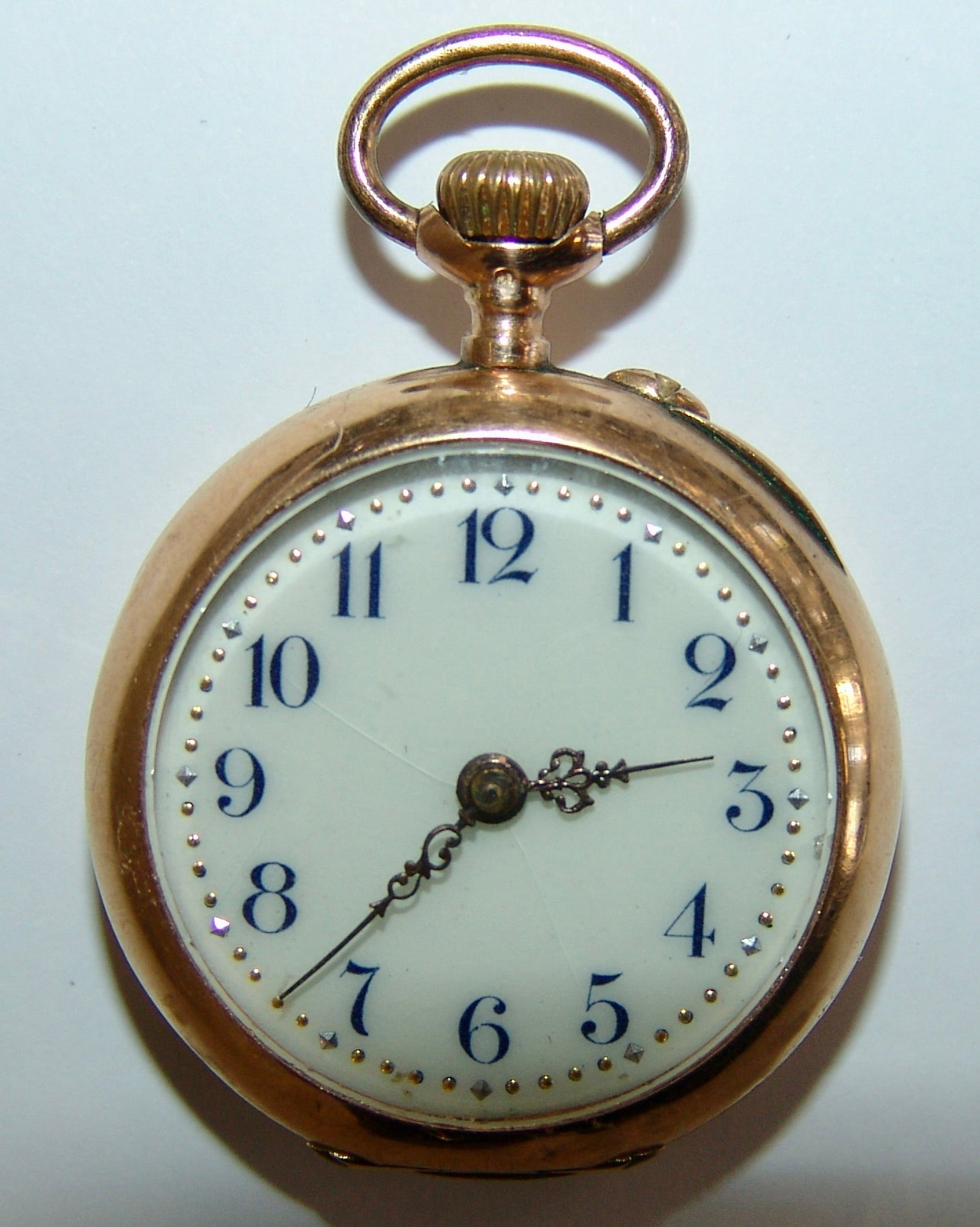 Damen - Taschenuhr um 1900 Gold 585