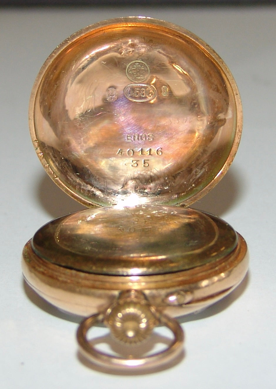 Damen - Taschenuhr um 1900 Gold 585