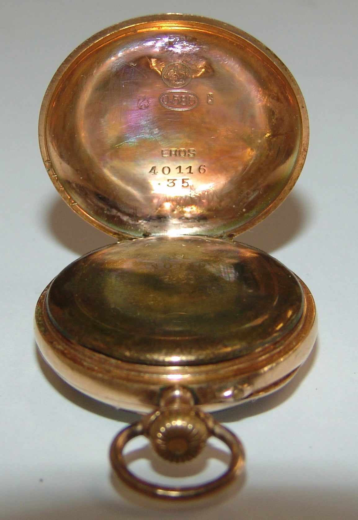 Damen - Taschenuhr um 1900 Gold 585