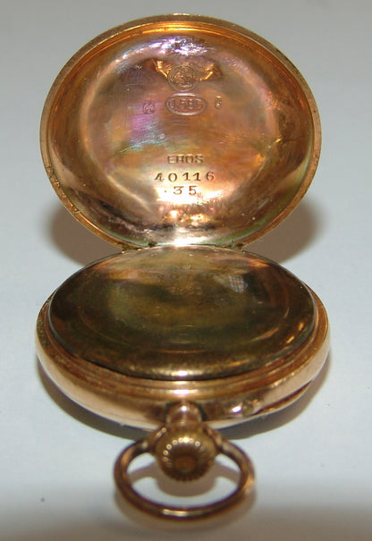Damen - Taschenuhr um 1900 Gold 585